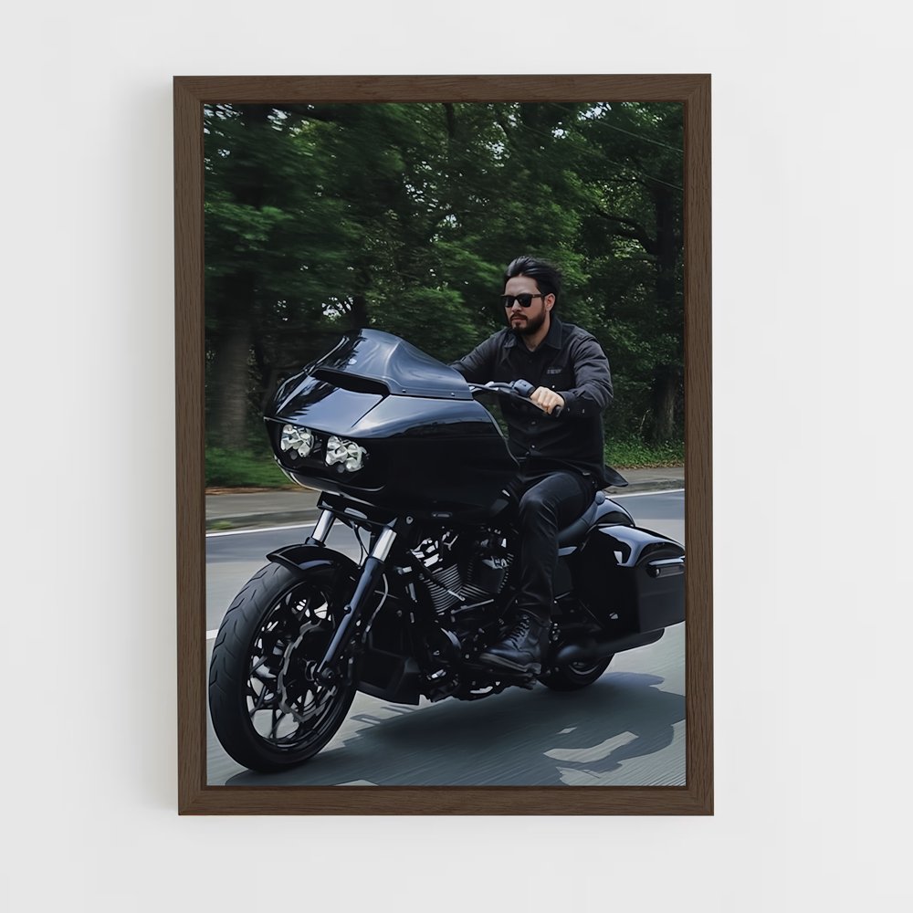 Poster Évasion Glissante – affiche Harley-Davidson (vue 5)